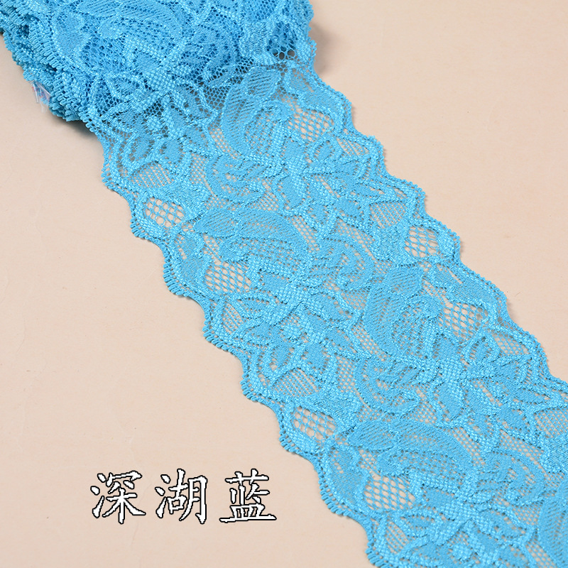 爆款氨纶花边弹力蕾丝花边服装辅料内衣辅料婚纱针织材料厂家直供
