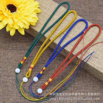 Thin Glass Bead Handle Lanyard Key Lanyard Bag Lanyard Accessories Handle Lanyard