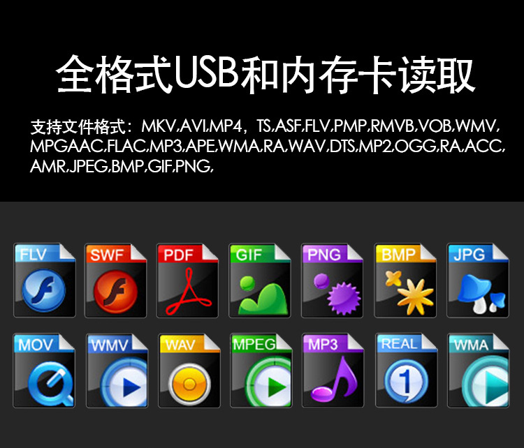 Y8A mobile DVD full format glass portable EVD with TV DVD player Video player 15.4 inch