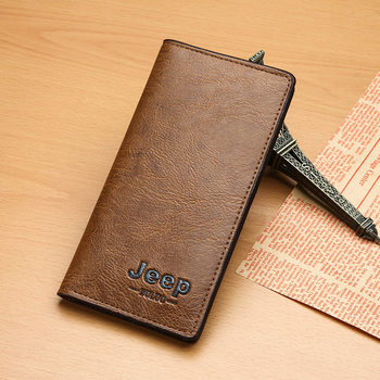 Men's Wallet Long Youth Simple Wallet Korean Style Multi Card Position Student Soft Wallet Trendy Big Bills Clip