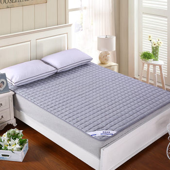 Nantong home textile bed cushion solid color washable breathable quilted soft mattress factory direct sales