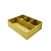 Pastoral Style Seagrass Woven Storage Basket Without Lid Office Desk Sundry Storage Basket Handmade Home Storage Basket