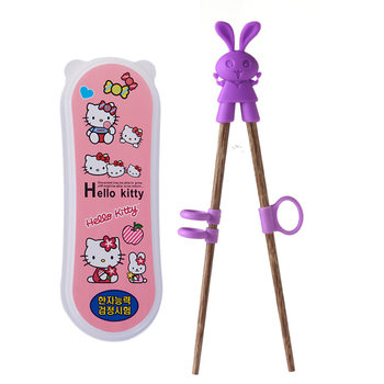 Children's learning chopsticks children's wooden auxiliary correction chopsticks baby practice chopsticks training learning chicken wings wooden chopsticks Group B