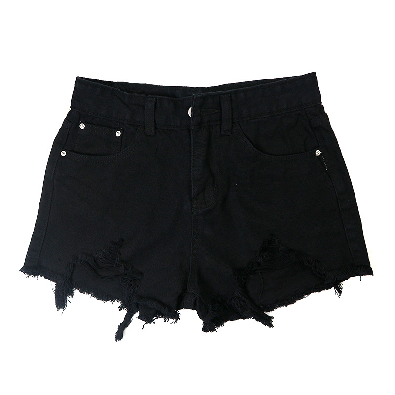 High Waisted Distressed Denim Shorts Vintage Chic Loose Fit Frayed Hem Casual Summer Wear for Women Wholesale