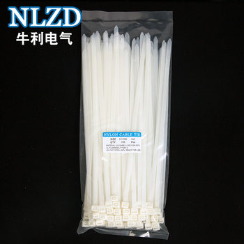 Factory direct Niuli cable tie 8*300 size 7.6*300mm plastic rope cable tie