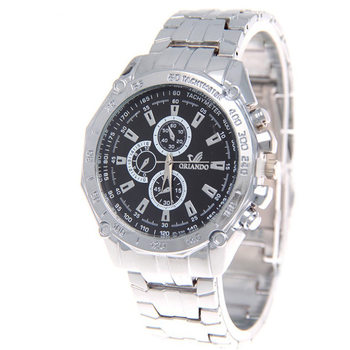 Foreign trade hot-selling Olendo ORLANDO men's watch steel belt quartz large dial gold watch factory wholesale