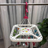 Anyi multi-functional plastic thickened square drying rack windproof multi-clip underwear socks drying rack hanger wholesale