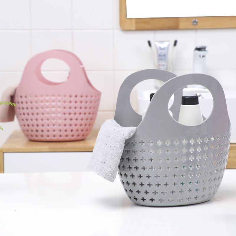 Portable Basket Soft Bath Basket Storage Basket Bath Plastic Bath Basket Storage Basket Bath Basket Bathroom Bath Frame