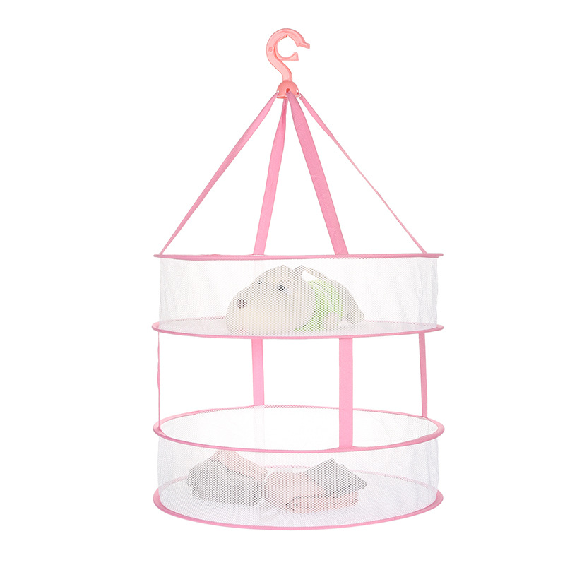 Single and Double-Layer Foldable Drying Basket, Clothes Drying Net, Vegetable Drying Basket, Clothes Basket, Sock Basket for Balcony