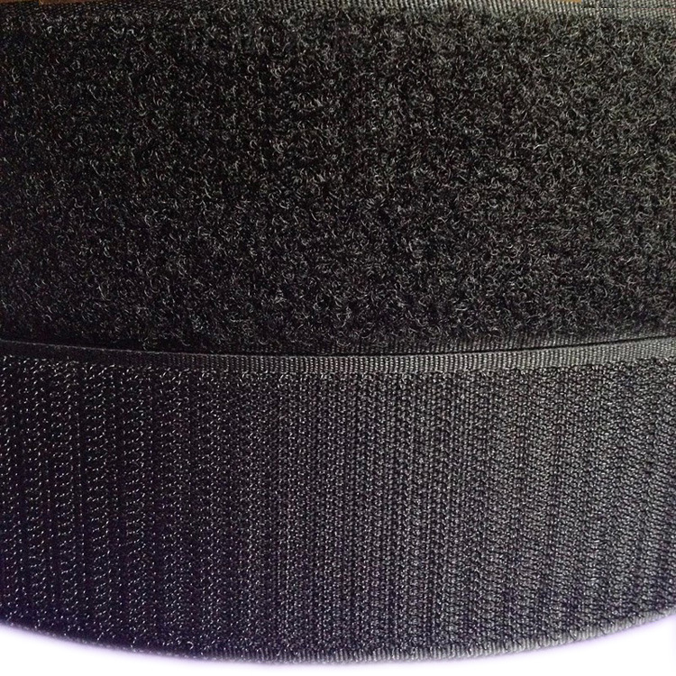 Black and white color Velcro glue-free female buckle sewing type hook and loop buckle