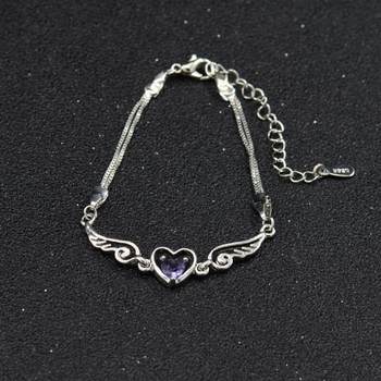 B146 Japanese and Korean New Love Wings Bracelet Fashion Simple Angel Lovers Love wish Bracelet