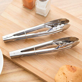 Stainless steel outdoor barbecue clip food tableware bread clip food clip kitchen supplies food clip wholesale