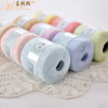 Wheat thread No. 5 pearl lace thread crochet wool fine cotton mercerized cotton thread hand hook crochet