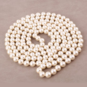 Pearl Necklace Women's Long All-match Simple Multi-layer Hanging Chain Accessories Elegant Woolen Chain Korean Fashion Decorative Chain