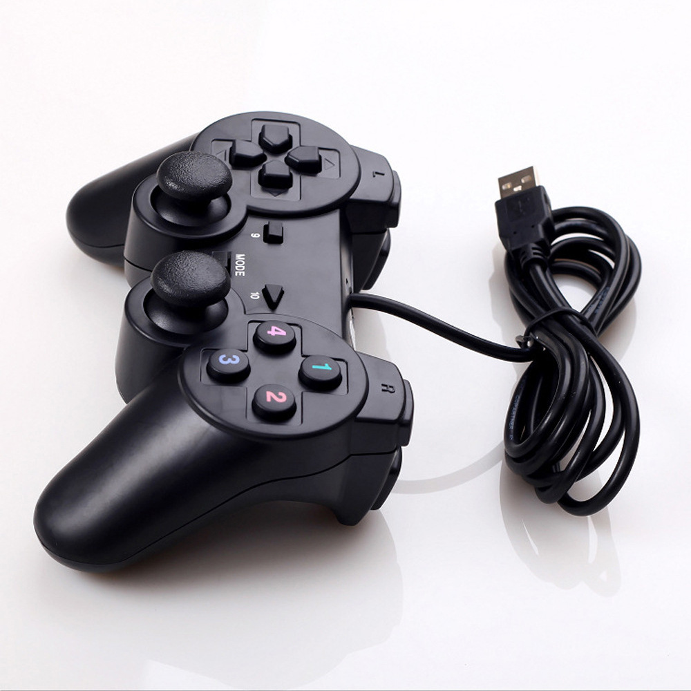 PS2外形游戏手柄 208USB有线手柄 PC电脑游戏控制器 游戏机配件