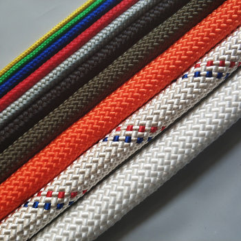 Cored polypropylene woven round rope curtain traction clothesline binding rope pure raw material high strength nylon rope