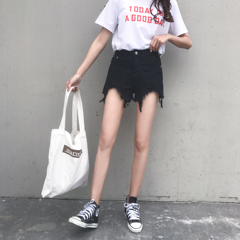 High Waisted Distressed Denim Shorts Vintage Chic Loose Fit Frayed Hem Casual Summer Wear for Women Wholesale