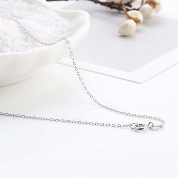 Simple Jewelry Silver Buckle Necklace Korean Style Clavicle Chain O-shaped Cross Women's Chain Pendant Jewelry Accessories Wholesale