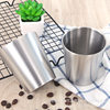 Korean-style 304 stainless steel double-layer water cup beer cup restaurant dining Cup insulated children's cup barbecue Cup