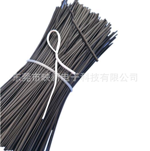 [Factory Wholesale] Black and White 0.45mm Flat Oval Wrapping Tie Tape 2mm Electro-galvanized Coating Tie Wire
