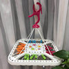 Anyi multi-functional plastic thickened square drying rack windproof multi-clip underwear socks drying rack hanger wholesale