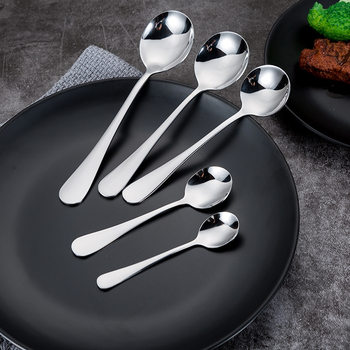 1010 Series Simple Tableware Stainless Steel Spoon Stainless Steel Round Spoon Hotel Tableware Household Tableware