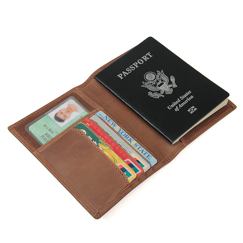 Hộ chiếu da bò cao cấp đa năng chống quét RFID