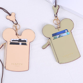 Card Case New Mini Lady ID Card Work Card Set Mickey Card Case Bus Card Set Cartoon Card Set