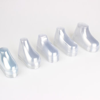 Transparent Plastic Shoe Stretcher Pvc Baby Shoes and Socks Shaped Shoe Mold Baby Toddler Shoes Hand-Knitted Woolen Shoe Foot Mold