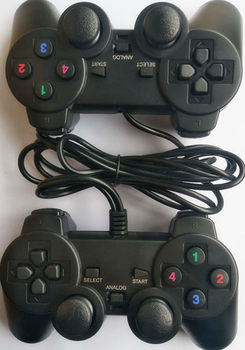 Factory in stock direct USB208 black doubles single shock handle pc computer game handle