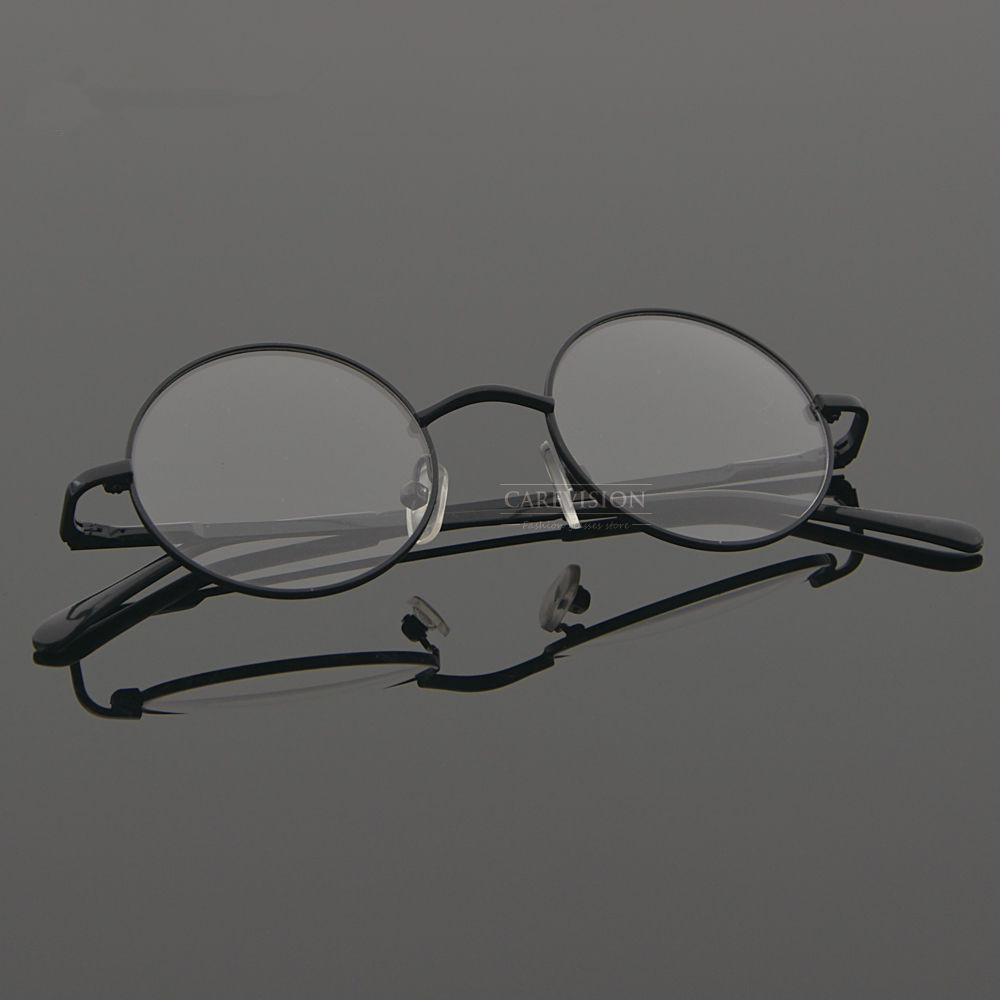 Retro Round Frame John Lennon Harry Potter Spring Temples Metal Prince Glasses Frame