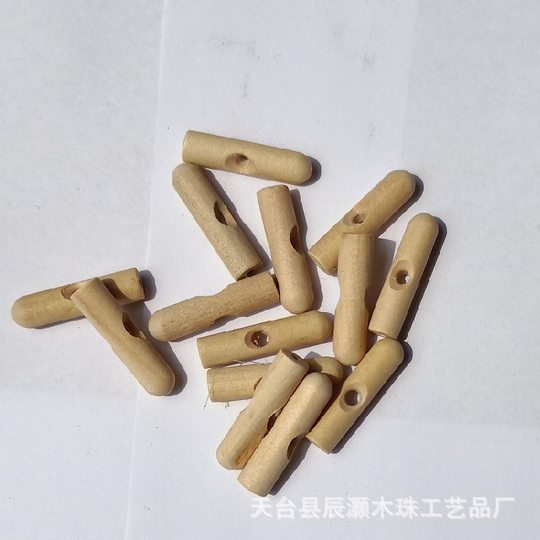 Creative diy wooden craft beads cylindrical umbrella accessories beads Chinese maple wood wood color wooden beads