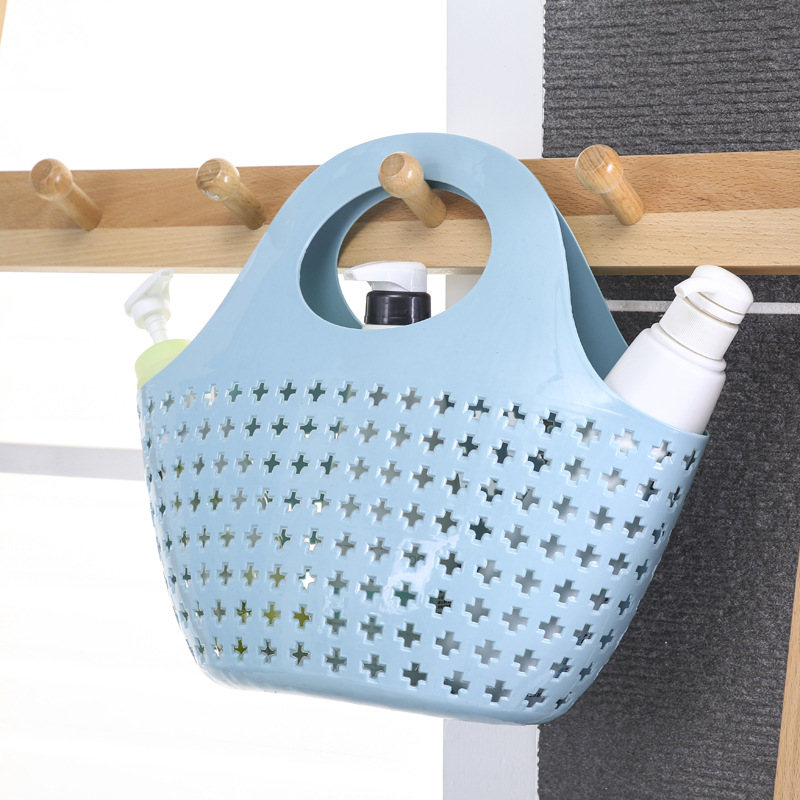 Portable Basket Soft Bath Basket Storage Basket Bath Plastic Bath Basket Storage Basket Bath Basket Bathroom Bath Frame