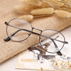 Cross-border New Round Frame Retro Metal Glasses Frame Artistic Flat Glasses Frame Blue Glasses Frame 916
