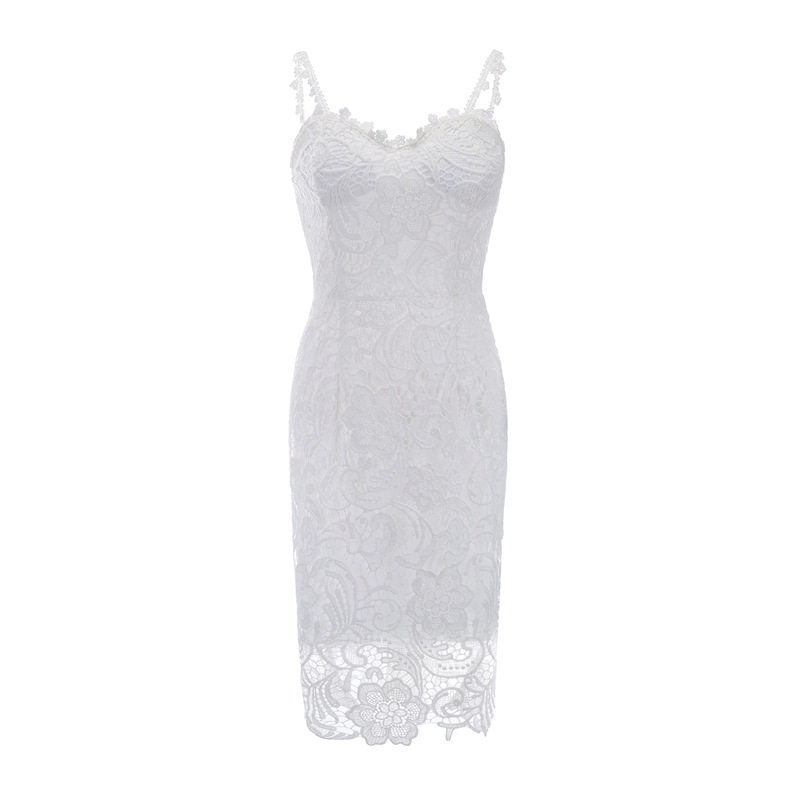 Lace Bodycon Dress Spaghetti Straps Slim Fit Elegant Design Perfect for Parties and Special Occasions Wholesale