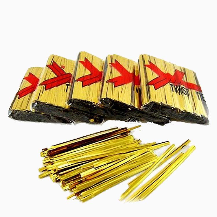 Gold Wire Tie Gold Wire Tie Rope Sealed Gold Strip Gift Bag Tie Gold Line Sugar Box Accessories