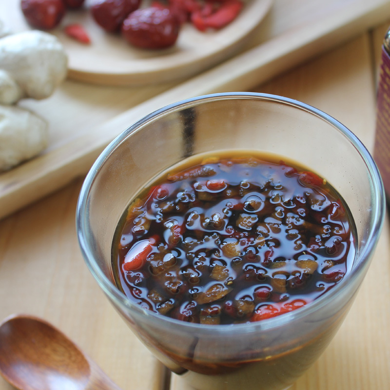 Jiaozuo Boai handmade Huaijiang sugar cream 520g brown sugar ginger tea red dates medlar old ginger mother Tea Ginger jujube cream