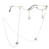 New No Lens Secondary Decorative Glasses Frame Personalized Star Zircon Diamond Hanging Chain Glasses Frame Glasses