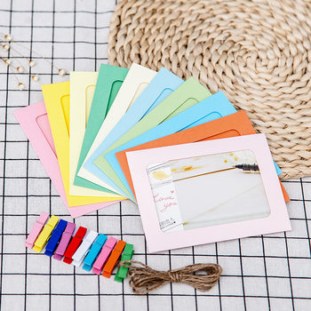 345678 inch color hanging paper photo frame home soft wall decoration DIY picture frame photo wall spot