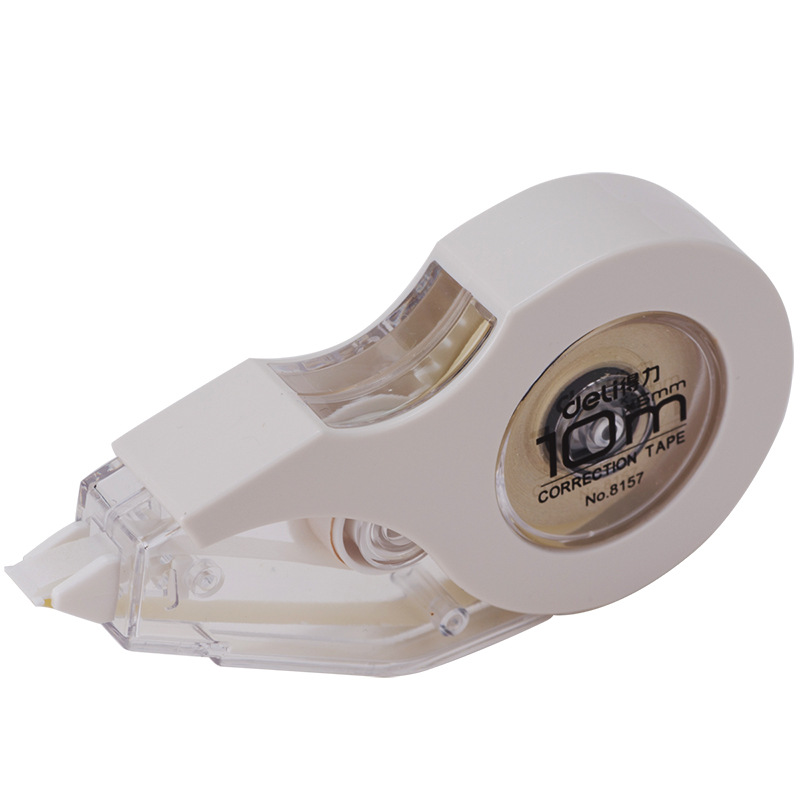 Deli 8157 correction tape correction fluid large capacity correction tape beige with core student supplies 10m