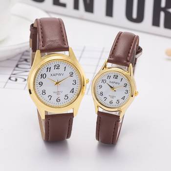 Genuine Xapwv Large Dial Digital Face Men's Watch Belt Casual Student Couple Women's Watch Wholesale