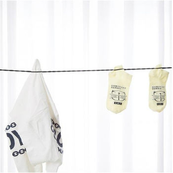 Outdoor Clothesline with Suction Cup Multi-functional Clothes Hanger Tool Household Portable Rope Punch-free