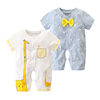 Newborn Baby Summer Clothes 0-3 Months Baby Hakayama Thin Body Clothes 6 Pure Cotton Short Sleeve Newborn Clothes Summer