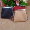 4-inch Pu imitation leather waterproof buckle iron clip coin purse litchi pattern coin lobster buckle satchel key ring accessories