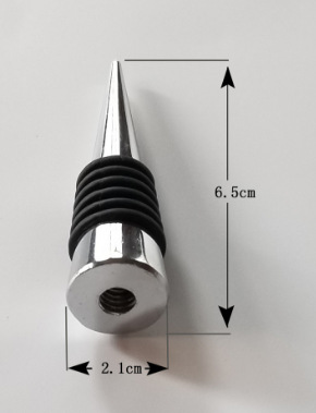Factory direct supply aluminum alloy zinc alloy wine stopper base lower body flat wine stopper wine bottle stopper metal accessories batch