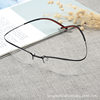 Men's and women's glasses frame pure titanium myopia glasses frame half frame retro glasses frame wholesale