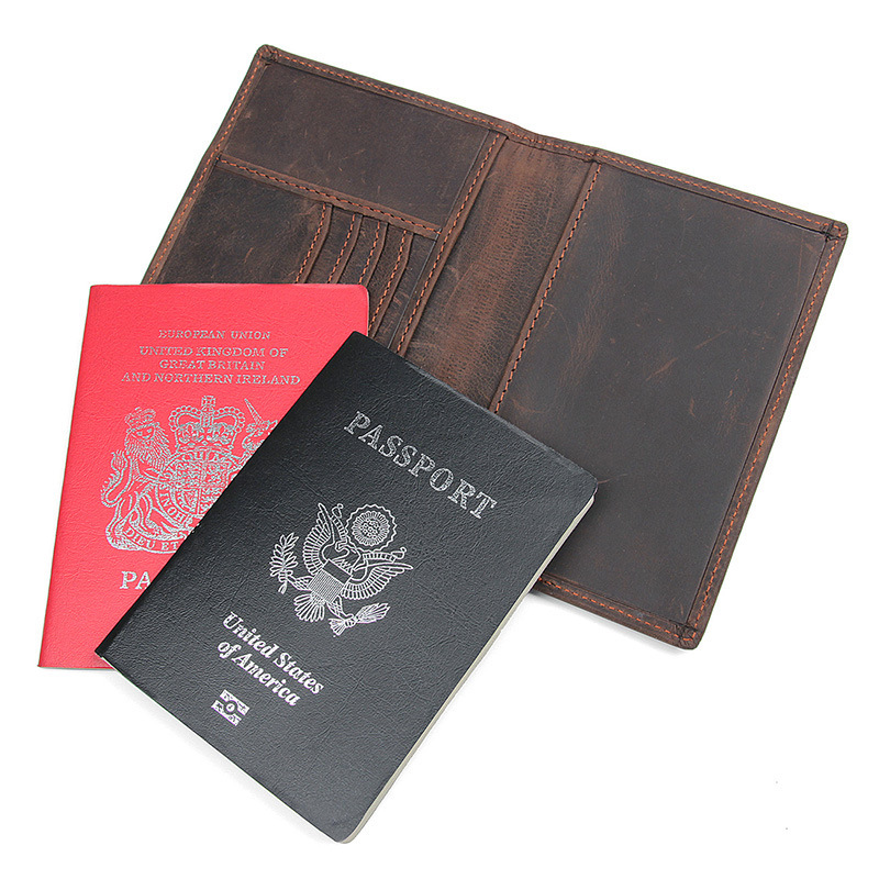 Hộ chiếu da bò cao cấp đa năng chống quét RFID
