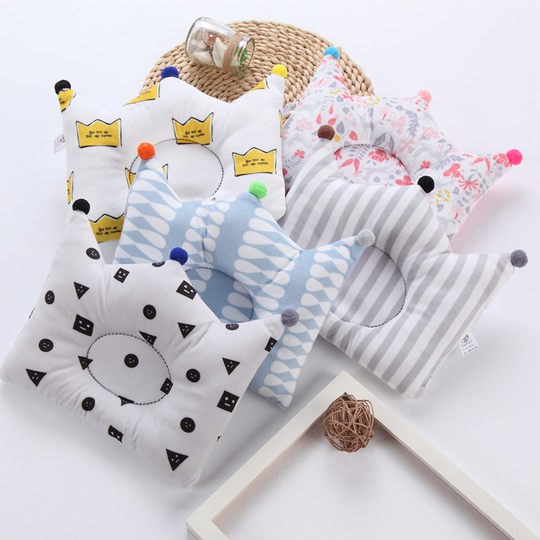 Shaping pillow baby pillow newborn cute pillow 0-1 years old anti-deviation head pillow baby correction