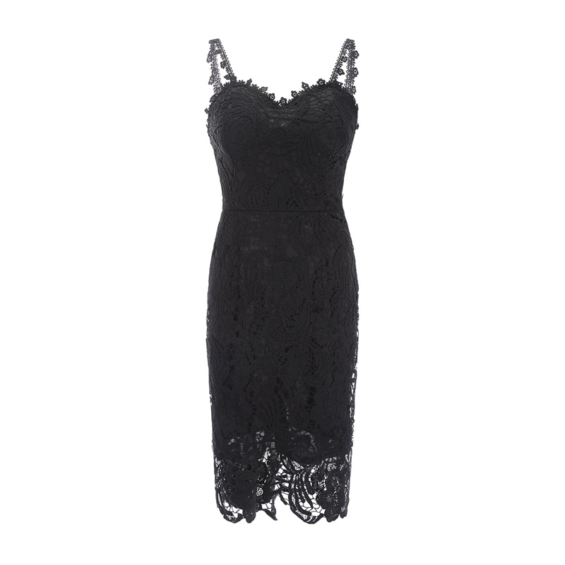 Lace Bodycon Dress Spaghetti Straps Slim Fit Elegant Design Perfect for Parties and Special Occasions Wholesale