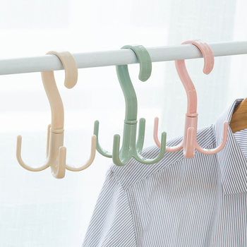 Multi-use clothes rack belt bag drying rack storage rack hook plastic rack S hanger factory wholesale